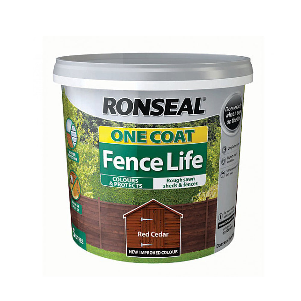 Ronseal-One-Coat-Red-Cedar-Fence-Life-5L Ronseal-One-Coat-Red-Cedar-Fence-Life-5L